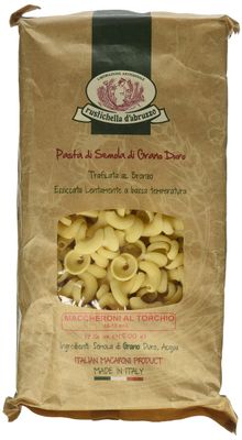 Rustichella d&#39;Abruzzo Torchio Pasta - Unique Bell-Shaped Pasta, Ideal for Rag &amp; Puttanesca Sauces - 500g Tray - Authentic Italian Durum Wheat, Catches Sauce Beautifully for Rich Flavor in Every Bite