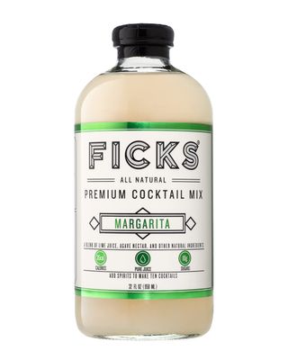 Ficks Margarita Premium Cocktail Mix (3-Pack) - Real Lime Juice &amp; Agave Makes 10 Drinks per Bottle, All Natural, Low in Sugar &amp; Calories - Perfect with Tequila or Mezcal