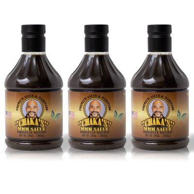 Chakas MMM Sauce Original Marinade (34oz) - Pack of 3 - Keto, Sugar Free, Low Carb Marinade