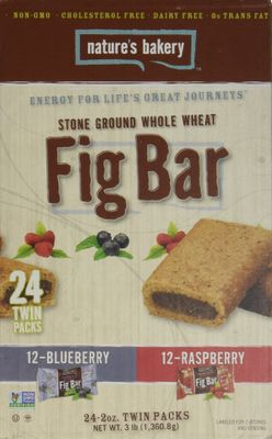 Nature's Bakery Stone Ground Whole Wheat Fig Bar 24 Twin Packs 24 - 2oz
