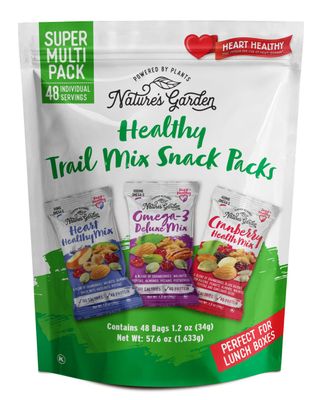 Nature&#39;s Garden Healthy Trail Mix Snack Pack - | Premium Nuts and Seeds | Delicious Healthy Trail Mix Snack - Food Allergy Free, 48 individual bags Net wt 57.6 0z