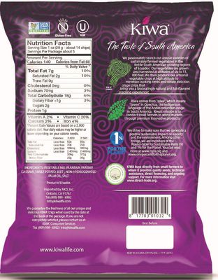 Kiwa Healthy Veggie Chips - Vegetable Snacks for Kids & Adults - Exotic Chips with Plantain, Beet, Parsnip, Cassava, Sweet Potato - Gluten-Free & Non-GMO (5 Individual Snacks Pack)
