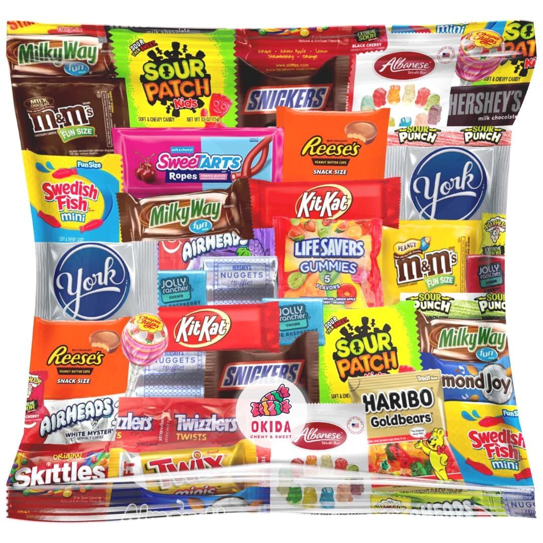 Assorted Candy &amp; Chocolate Variety Pack - Individually Wrapped Party Candy &amp; Chocolate Asortment (2 LB)