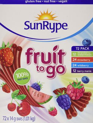 SunRype Fruit to Go Snack - Variety Pack of 72 {Imported from Canada}