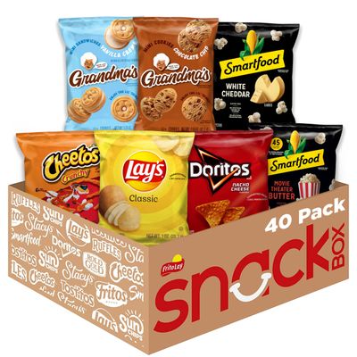 Frito Lay Ultimate Snacktime Mix with Grandma&#39;s and Classic Snacks, (Pack of 40) (Packaging May Vary)