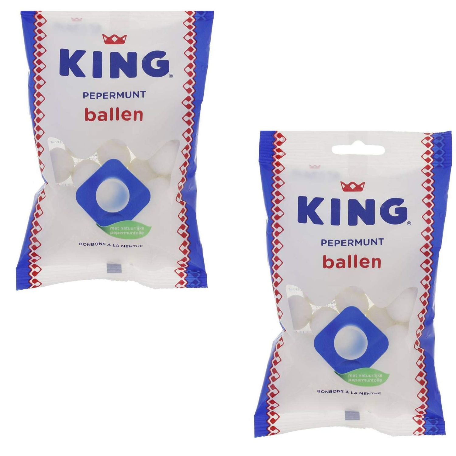 King Peppermint Balls Candy Mints - (2-Pack) - Dutch Holland Candies, 8.8 oz. Per Bag