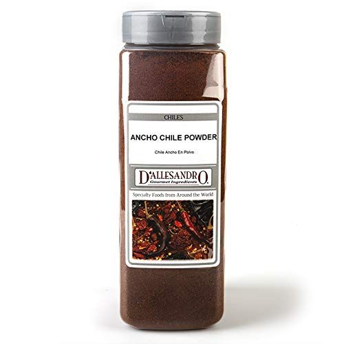 Dallesandro 20 oz. Gluten-Free Ancho Chile Powder, Certified Kosher &amp; Non-GMO