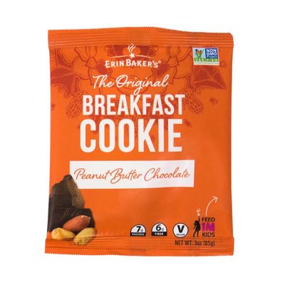 Erin Baker&#39;s Breakfast Cookies - Peanut Butter Chocolate, Healthy Snack, Whole Grain, Non-GMO - 3-ounce, 12-Pack - 90053