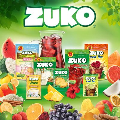 ZUKO Pineapple Instant Powder Drink, No Sugar Needed, 24 Individual Bags 0.9 Oz (Pack of 2)
