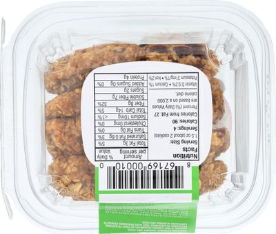 Alyssas Oatmeal Bites Gluten Free Cookies, Healthy Snacks from The Bakery Sugar Free Soft Cookies, Low Carb, Keto Protein Snacks Gluten Free Snacks for Kids 8 Cookies per Box, 1 Pack