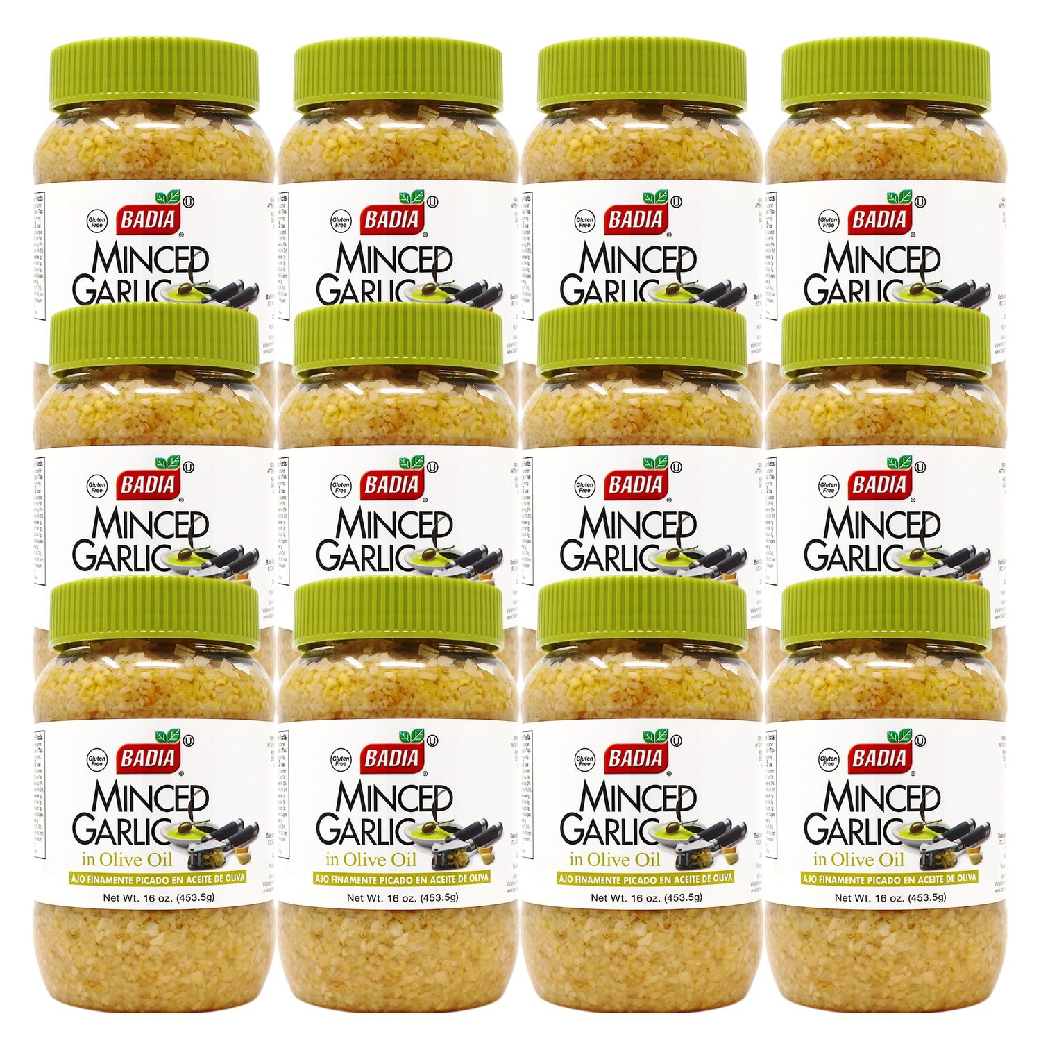 Badia Minced Garlic in Olive Oil, 16 Ounce (Pack of 12)