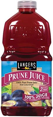 Langers Juice, Prune Plus, 64 Fluid Ounce (Pack of 8)