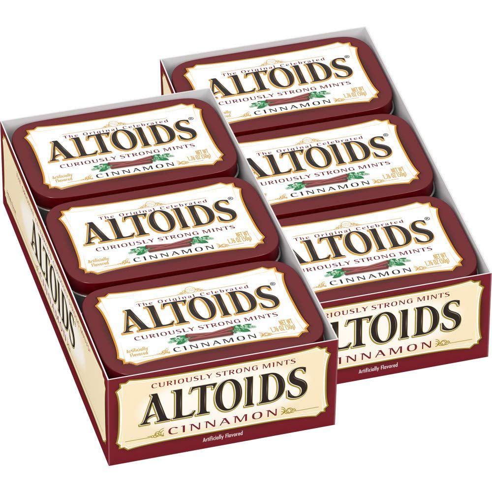 ALTOIDS Cinnamon Mints, 1.76 Oz (Pack of 12)
