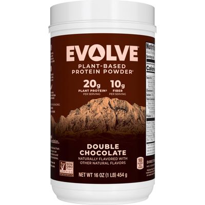 Evolve Protein Powder, Classic Chocolate, 20g Protein,10g Fiber, 1 Lb