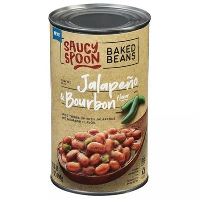 Saucy Spoon Baked Beans Jalapeno &amp; Bourbon 2 cans