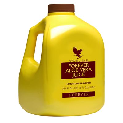 Forever Living - Forever Aloe Vera Juice - Lemon Lime Flavor - Pure Inner Leaf Gel Drink for Digestive Health &amp; Immune Support - 1 Liter