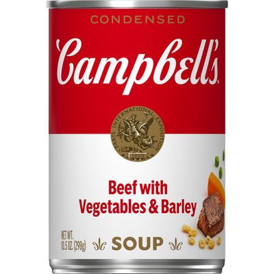 Campbell&#39;s Condensed Beef Soup With Vegetables and Barley, 10.5 oz Can