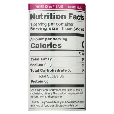 ZEVIA, DRINK, ENERGY, RASPBRY LM - Pack of 12