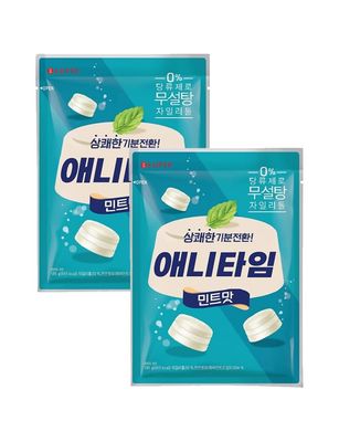 [BIG Package] Xylitol Mint Candy 185g * 2Packs / 6.5oz -Sugar Free Candy Korean Snack