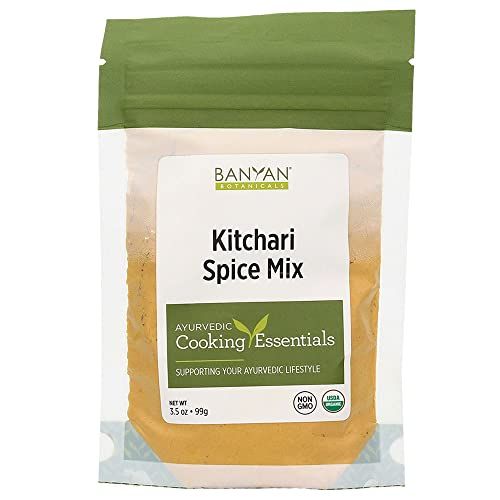 Banyan Botanicals Kitchari Spice Mix - Ayurvedic Kitchari Seasoning Made with Organic Herbs &amp; Spices - For Ayurvedic Cleanses &amp; Digestive Health - 3.5 oz - Non GMO Sustainably Sourced Vegan