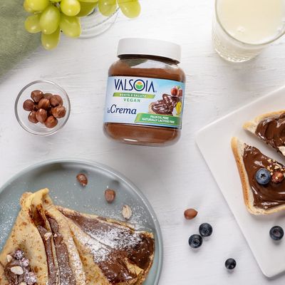 Hazelnut Spread with cocoa - 14OZ Vegan, Low Sugar, Palm Oil Free, Creamy Chocolate Spread, High Protein, Gluten Free,