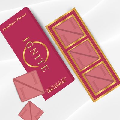 MBDH Wellness Ignite Chocolate Bars (1 Box) | Luxurious Strawberry flavour Chocolate for Uplifting Mood &amp; Vitality | Ideal for Men &amp; Women,Vegetarian and Gluten-Free Delight
