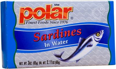 MW Polar Foods Sardines in Water, 3-Ounce (Pack of 24)