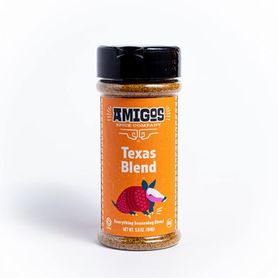 Amigos Spice Company Texas Blend, Award Winning Steak and Burger Seasoning, All purpose marinade and seasoning (1 jar) 5.8oz