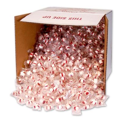 Red Bird Soft Peppermint Candy Puff Mints Bulk, Individually Wrapped in Clear Wrapper, Made with 100% Cane Sugar and Natural Peppermint Oil, Approximately 1000 pieces