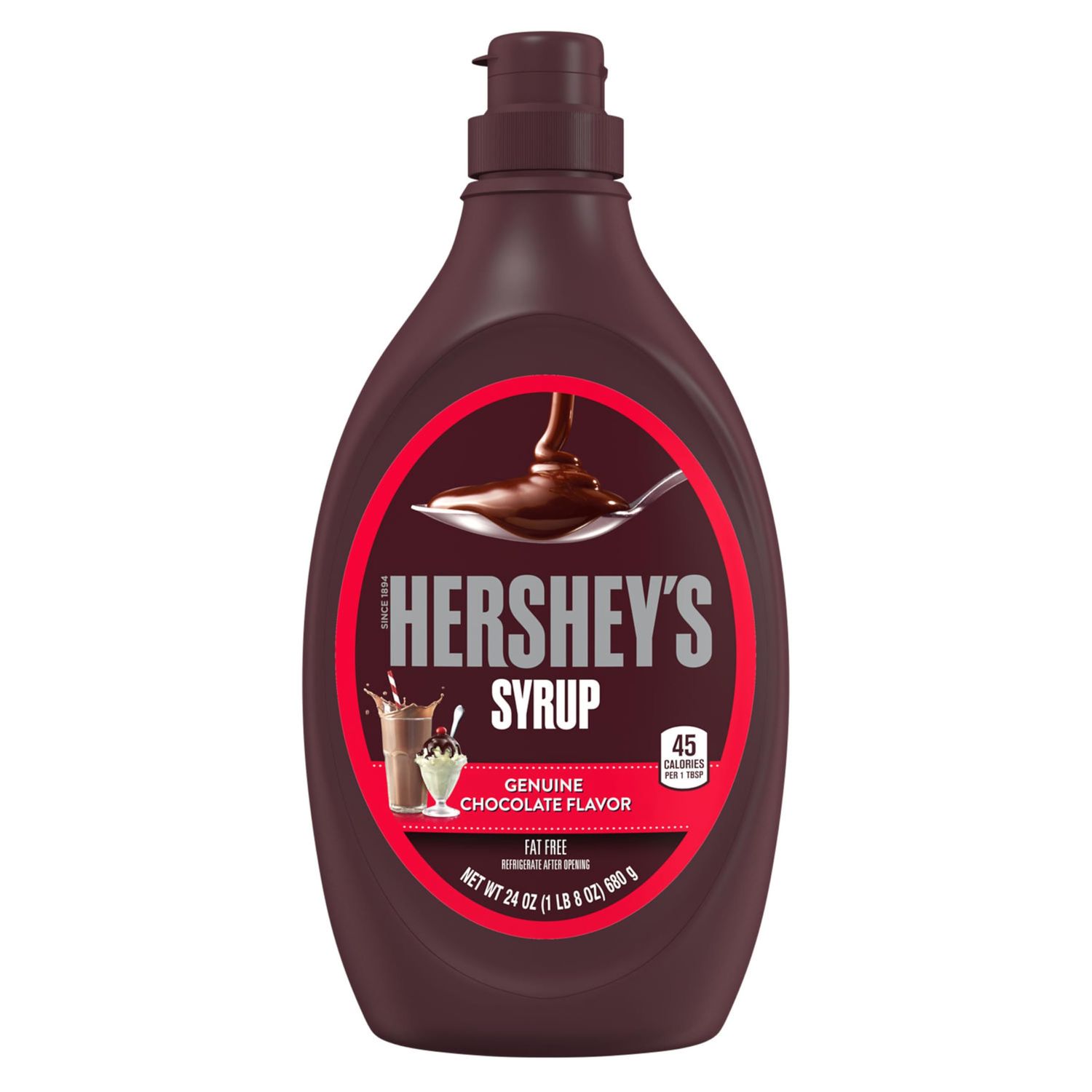 HERSHEY&#39;S Chocolate Syrup Bottle, 24 oz