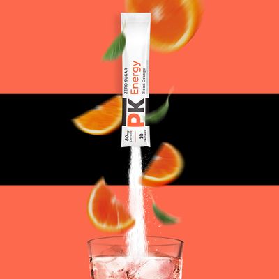 Pure Kick Energy Singles To Go Drink Mix, Blood Orange, 6 CT (Pack of 6)