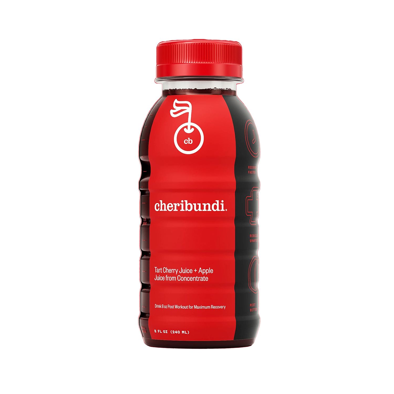 Cheribundi ORIGINAL Tart Cherry Juice Lightly Sweetened with Apple Juice - Fight Inflammation Pro Athlete Workout and Muscle Support Recovery, Pack of 12
