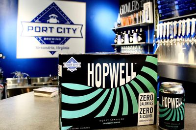 HOPWELL | Sparkling Hop Water | 12 Pack Cans | 0 Alcohol | 0 Calorie | 0 Carb | Independent Craft Brewery | NA Beer Alternative | Hoppy Sparkler