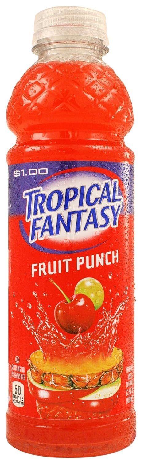 Tropical Fantasy Fruit Punch Premium Juice Cocktail, 20 Oz