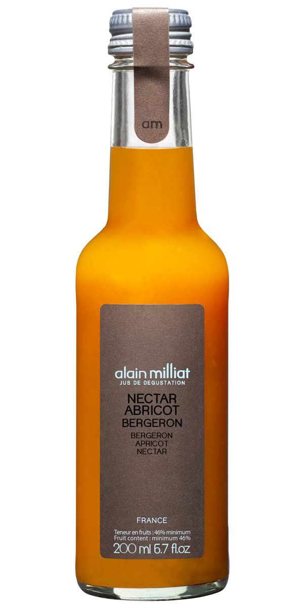 Alain Milliat Apricot Nectar, 6.8 Fl Oz (One 200ml Glass Bottle), 1