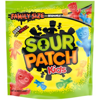 SOUR PATCH KIDS Soft &amp; Chewy Candy, Family Size, 1.8 lb Bag