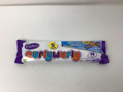 Cadbury Curly Wurly Bar from England (Pack 5 Bars) 1 ounces
