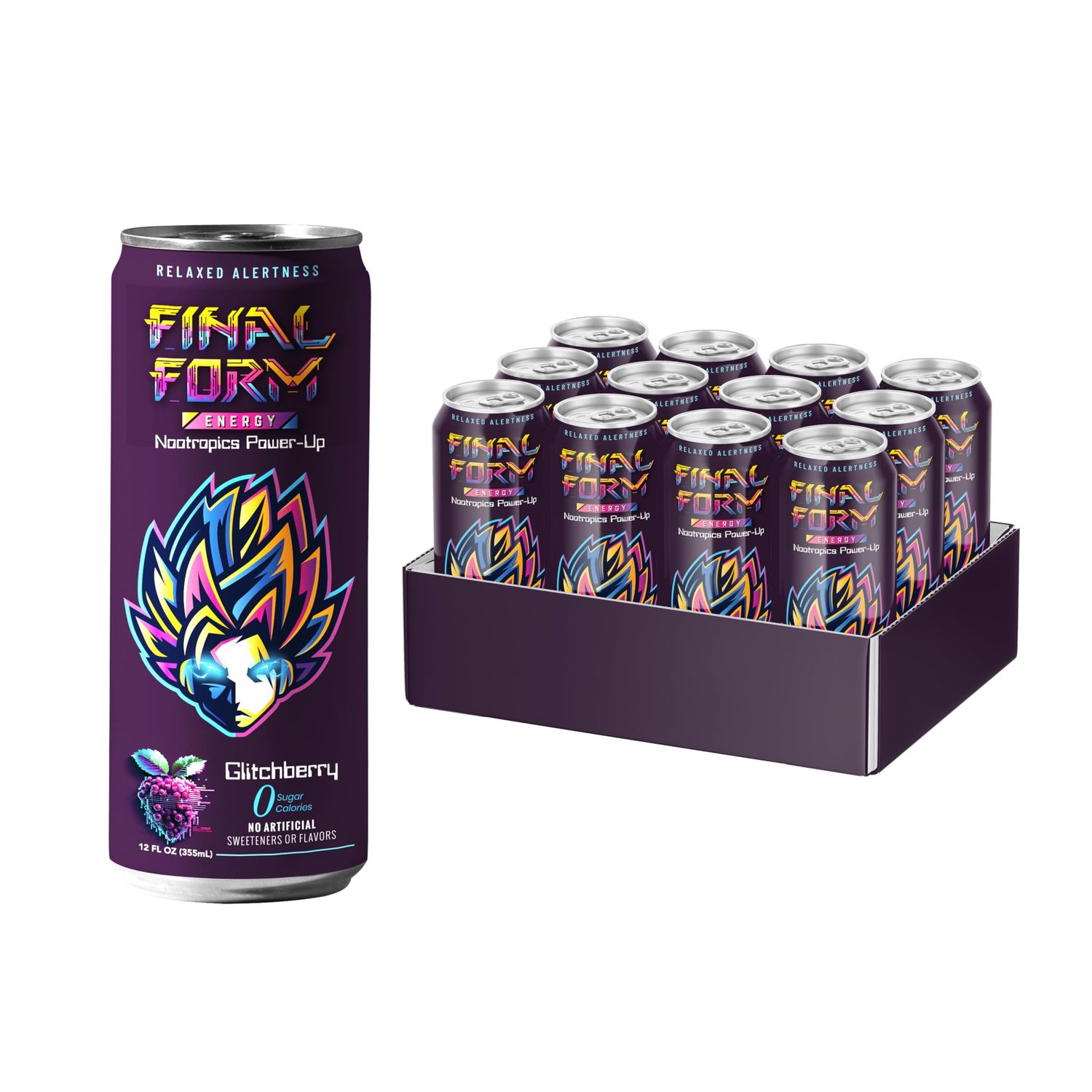 Final Form Energy Drink Beverage - 12 Fl Oz (Can, Pack of 12)