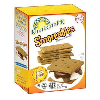 Kinnikinnick - S&#39;moreables Graham Style Crackers - Gluten Free, Allergy Friendly Vegan Graham Crackers - 8 oz. Box