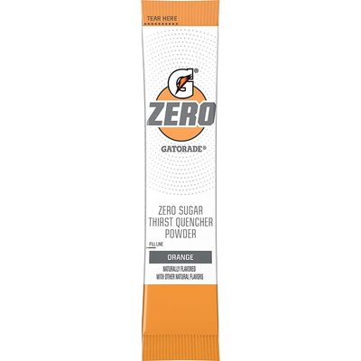 The Gatorade Gatorade G Zero, Sugar Free Powder Sticks, 0.10oz Packets (Mixes with 20 ounces of Water) 10 Pack (Orange), 20 Fl Oz (Pack of 10)