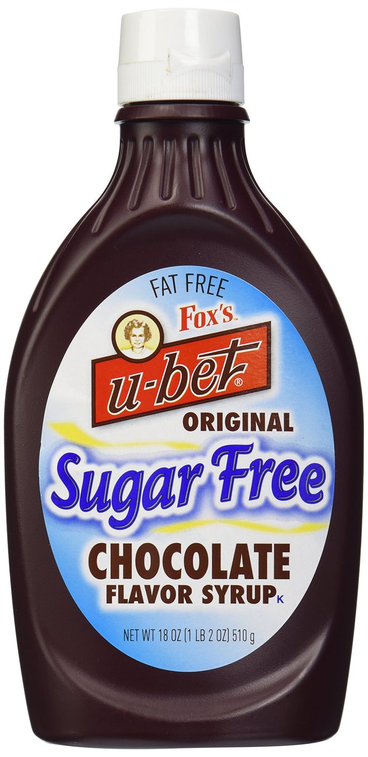 Fox&#39;s U-Bet Original Sugar Free Chocolate Flavor Syrup, 18 oz