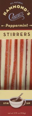 Flavored Cocoa Or Coffee Candy Stirrers 2 Boxes - All Natural Gluten Free Handmade By Hammonds Candy (Peppermint)