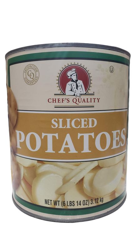 Sliced Potatoes - 6 LB NET WT 110 OZ