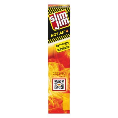 Slim Jim Giant Smoked Meat Sticks, Hot AF Flavor, 6g Protein Per Stick, Great Stocking Stuffer, 0.97 oz. (24 Count)