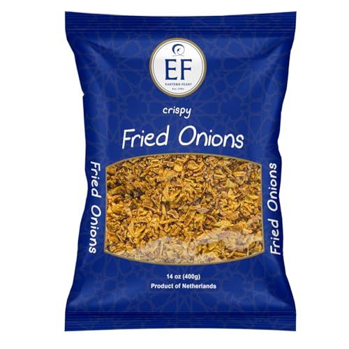 EF - Crispy Fried Onions, 400g (14 oz), Kosher, Halal, Product of Netherlands