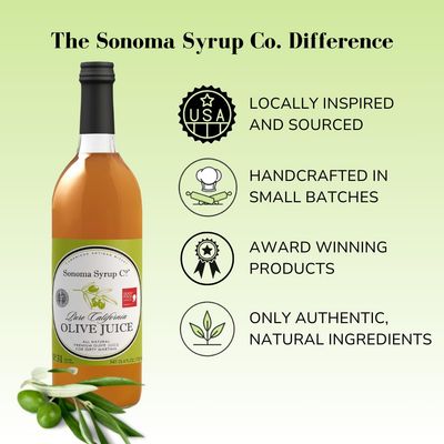 Sonoma Syrup Co Pure Olive Juice 25.4 Fl Oz Bar Mixer for Dirty Martini