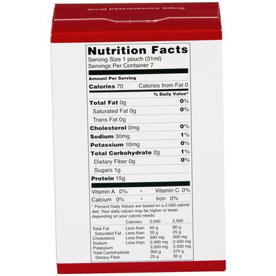 ProtiDIET Concentrated Grape High Protein Nutritional Drink Mix - Low Sugar, No Fat, Quick and Easy to Make Delicious Grape Juice Flavor for a Boost of Energy - 7 Pouch Per Box