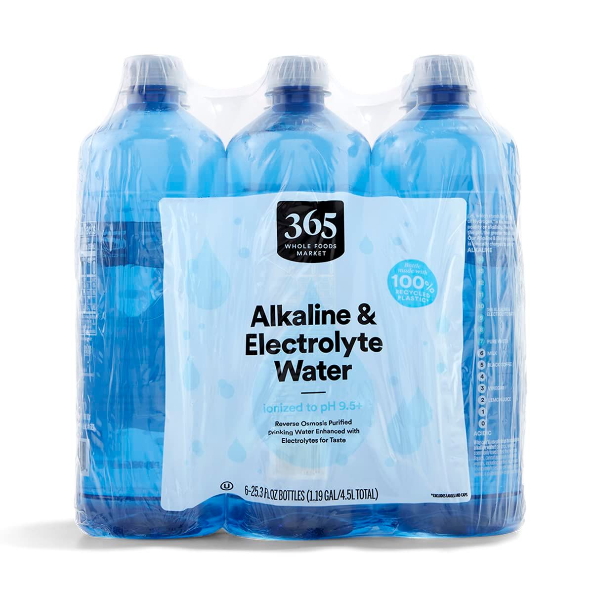 365 by Whole Foods Market, Alkaline &amp; Electrolyte Water, 6 Pack