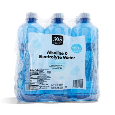 365 by Whole Foods Market, Alkaline &amp; Electrolyte Water, 6 Pack