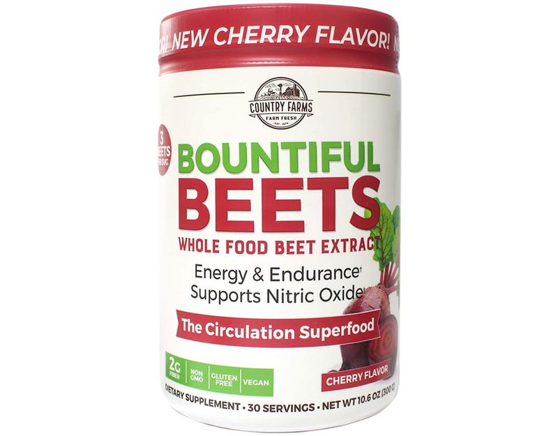 Country Farms Bountiful Beets Circulation Superfood, Delicious Natural Flavor 10.6 Ounces Each (3)
